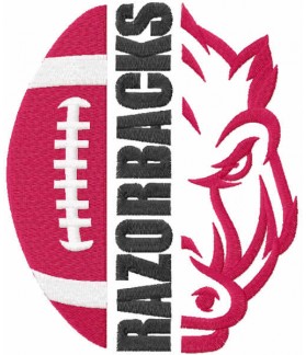Razorbacks football Iron patch