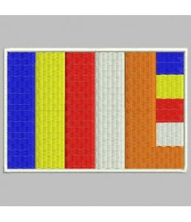 Embroidered patch flag BUDA