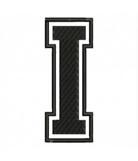 Embroidered Patch LETTER H