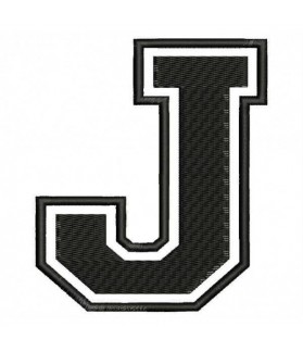 Embroidered Patch LETTER J