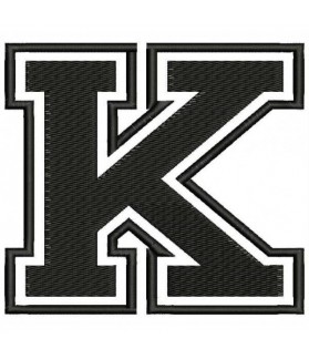 Embroidered Patch LETTER K