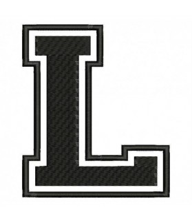 Embroidered Patch LETTER L