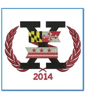 Potomac Exiles Rugby Logo IRON PATCH