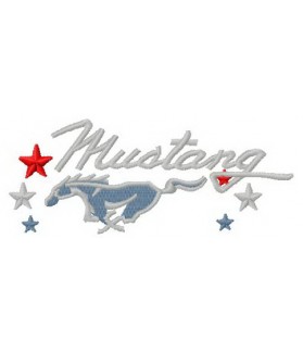 GESTICKTER PATCH FORD MUSTANG