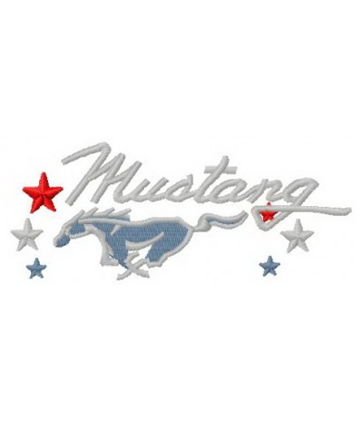 GESTICKTER PATCH FORD MUSTANG