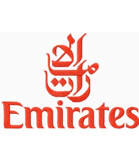 Emirates Airlines GESTICKTER Patch
