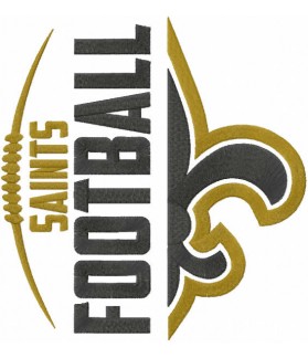 Saints football Embroidered patch