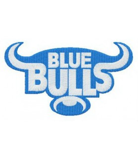 Blue Bulls Embroidered Patch