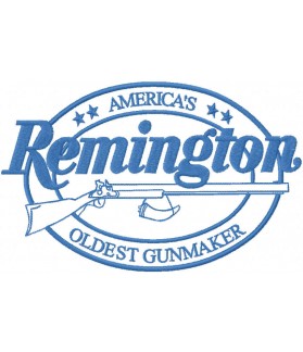 Remington logo Toppa Ricamata