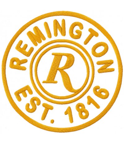 Remington logo Toppa Ricamata