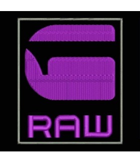 Embroidered Patch G - STAR RAW