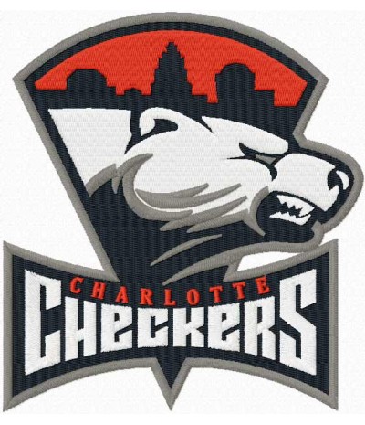 Charlotte Checkers Primary HOCKEY toppa ricamata