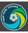 New York Cosmos Football GESTICKTER PATCH