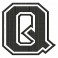 Embroidered Patch LETTER Q