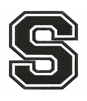 Embroidered Patch LETTER S