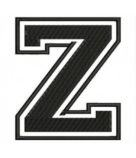 Embroidered Patch LETTER Z