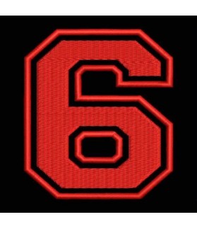 Embroidered Patch NUMBER SIX