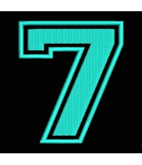 Embroidered Patch NUMBER SEVEN