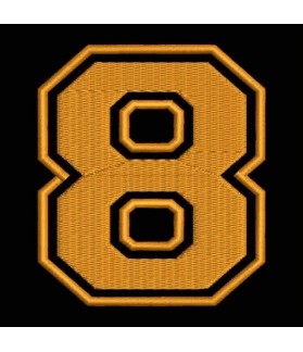 Embroidered Patch NUMBER EIGHT